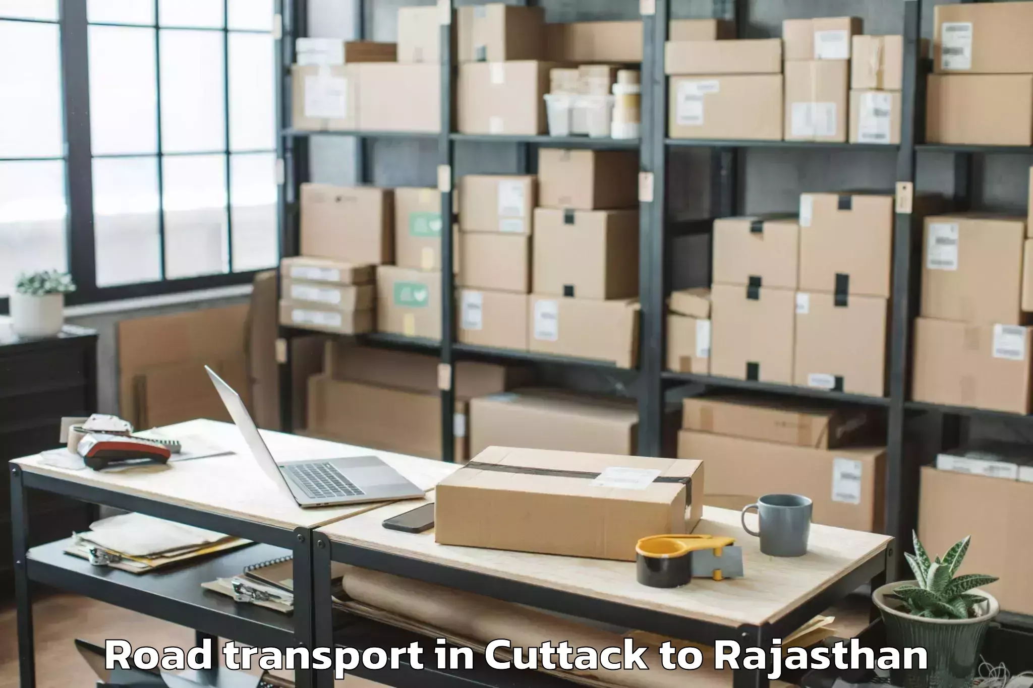 Top Cuttack to Opjs University Churu Road Transport Available